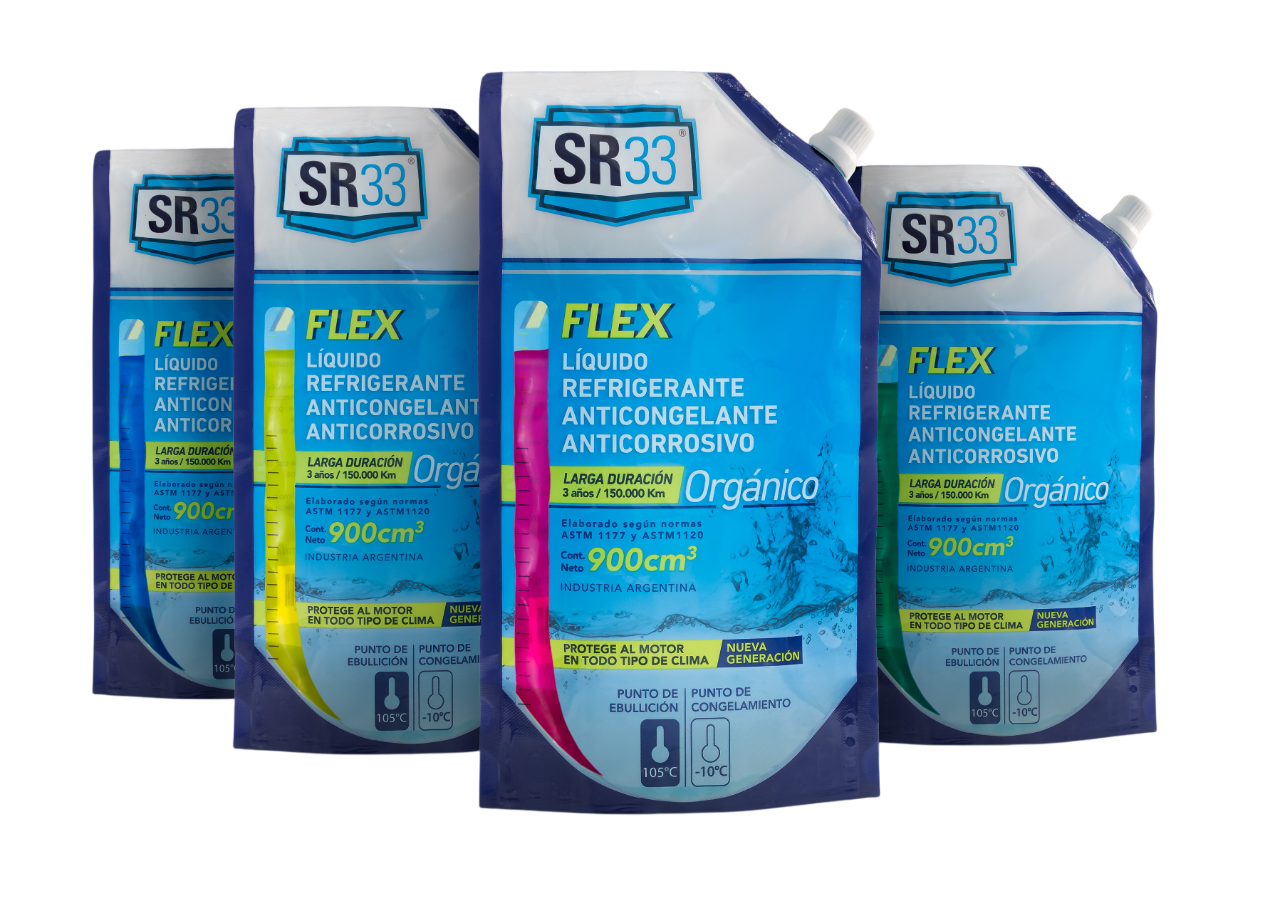 ANTICONGELANTE REFRIGERANTE ORGANICO - DOYPACK 0.900cc - MULTICOLOR