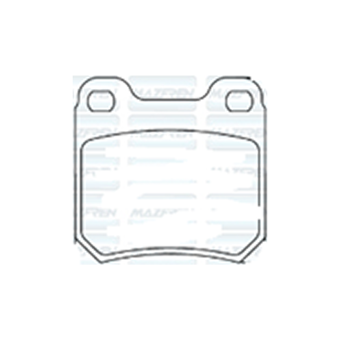 PASTILLA DE FRENO - Chevrolet Meriva 02 - Vectra 96 - Zafira 01 (traseras)