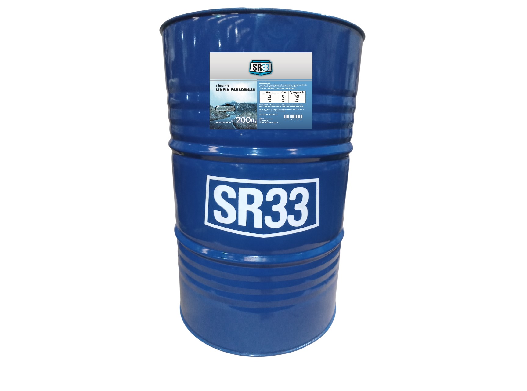LIQUIDO LIMPIA PARABRISAS - TAMBOR 200 LITROS
